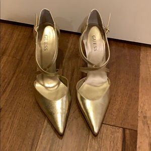 Gold Guess Heels